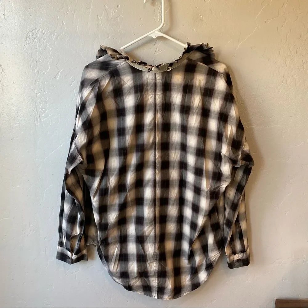 A Shirt Thing Penelope Plaid Shirt in Espresso